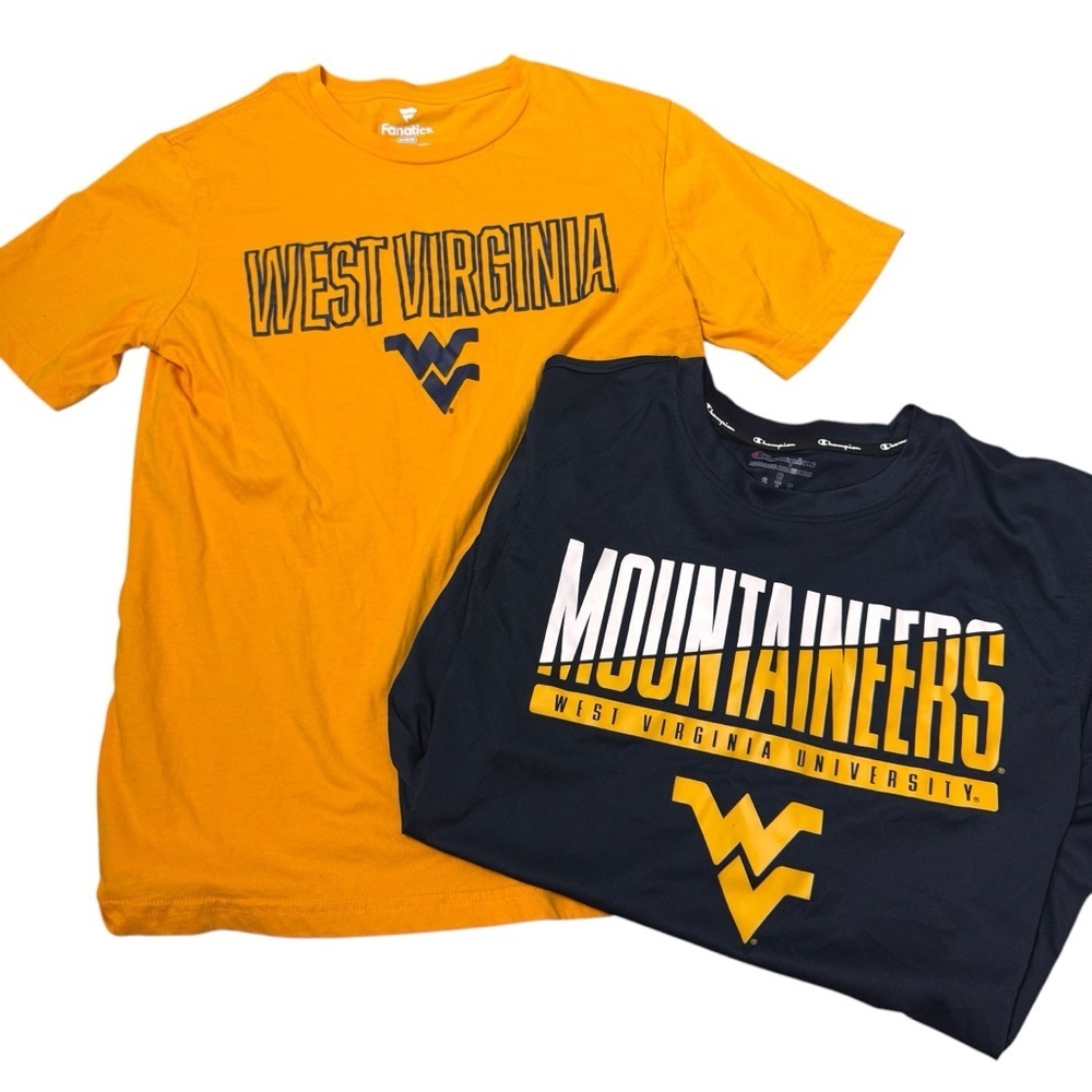 Fanatics West Virginia Mountaineers Yellow and Navy T-Shirts
